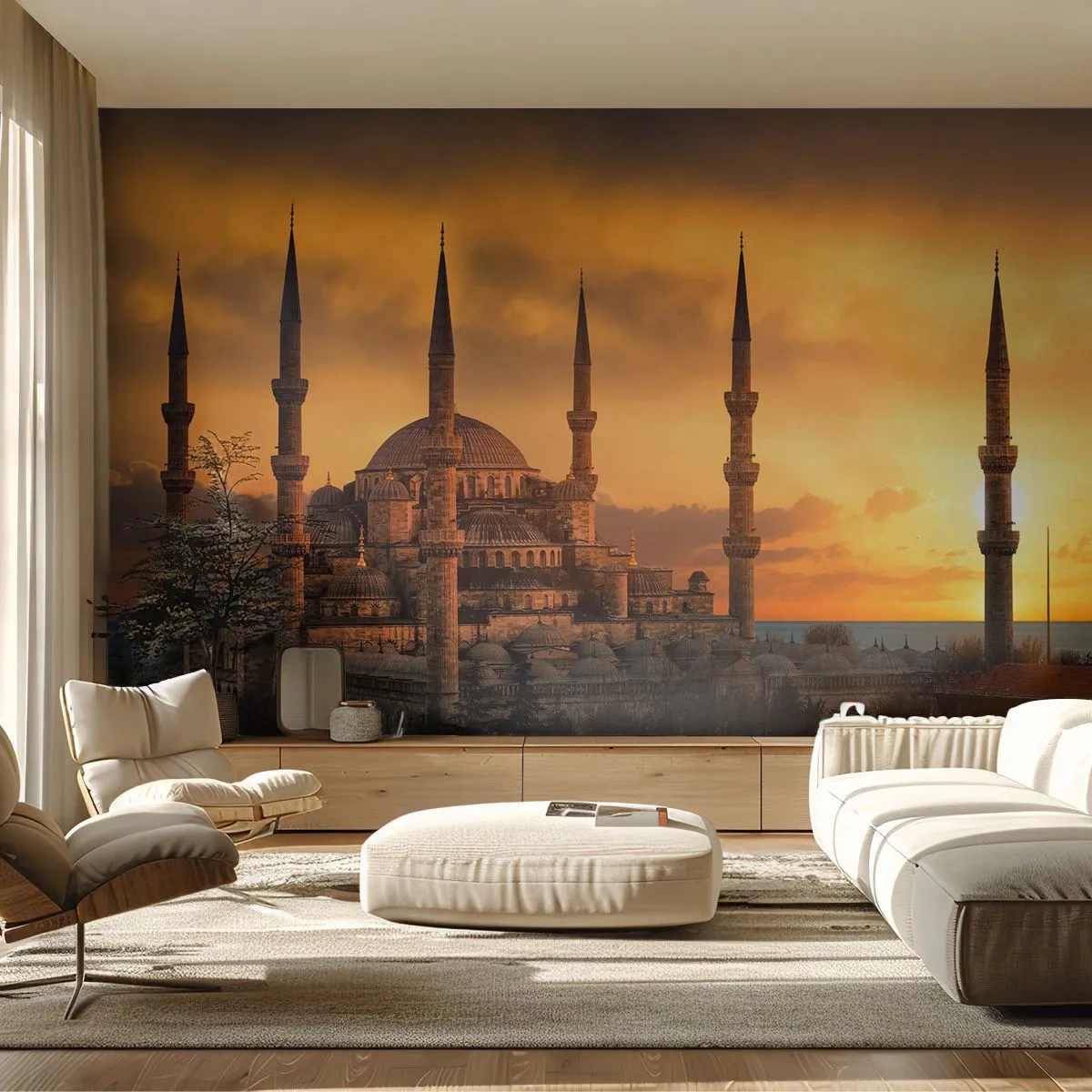 Fototapeta Samolepicí Deluxe Sticker - Bůh je velký - Architektura, Mešita, Istanbul - 250x175 cm