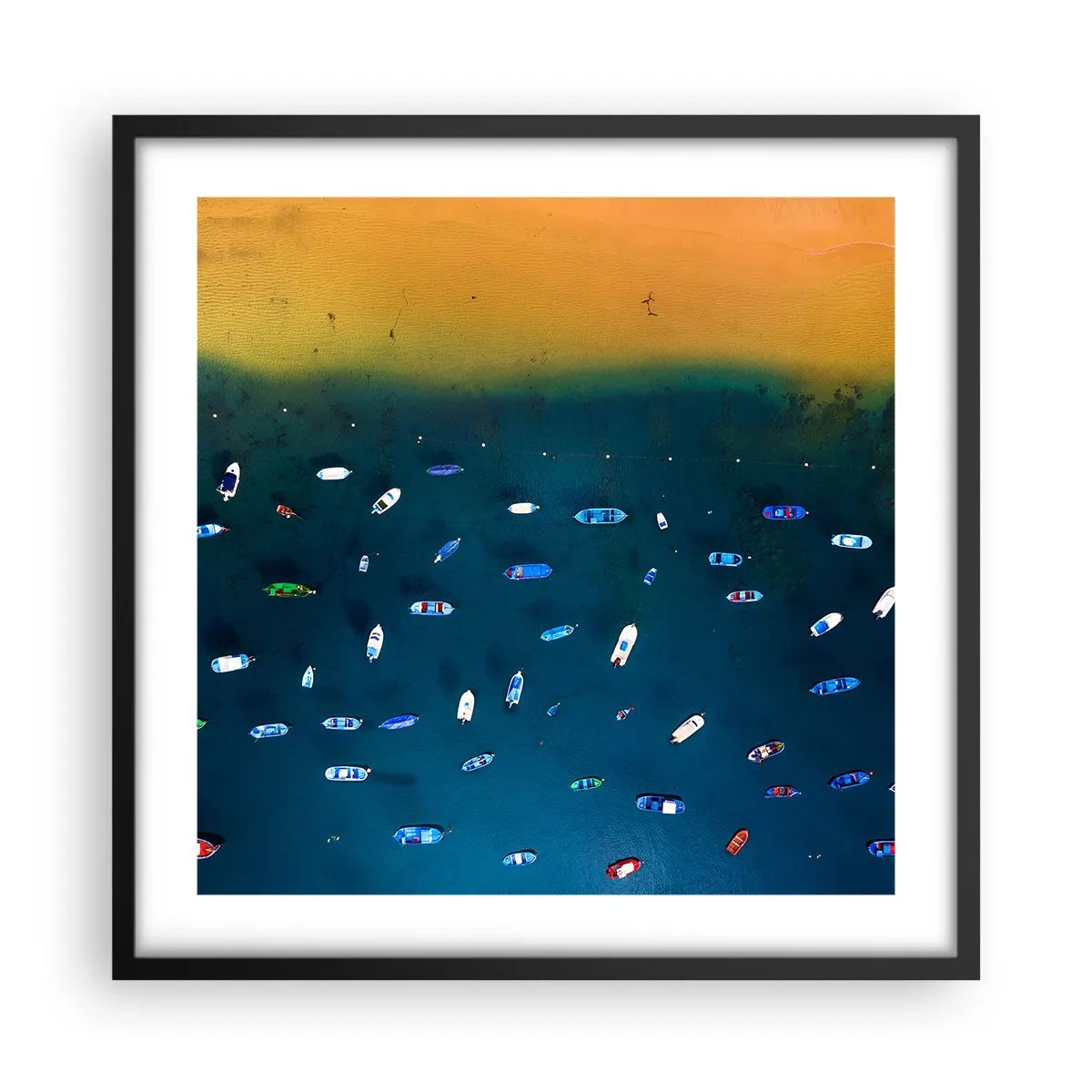 Plakát v černém rámu - Prázdninová hra - 50x50 cm