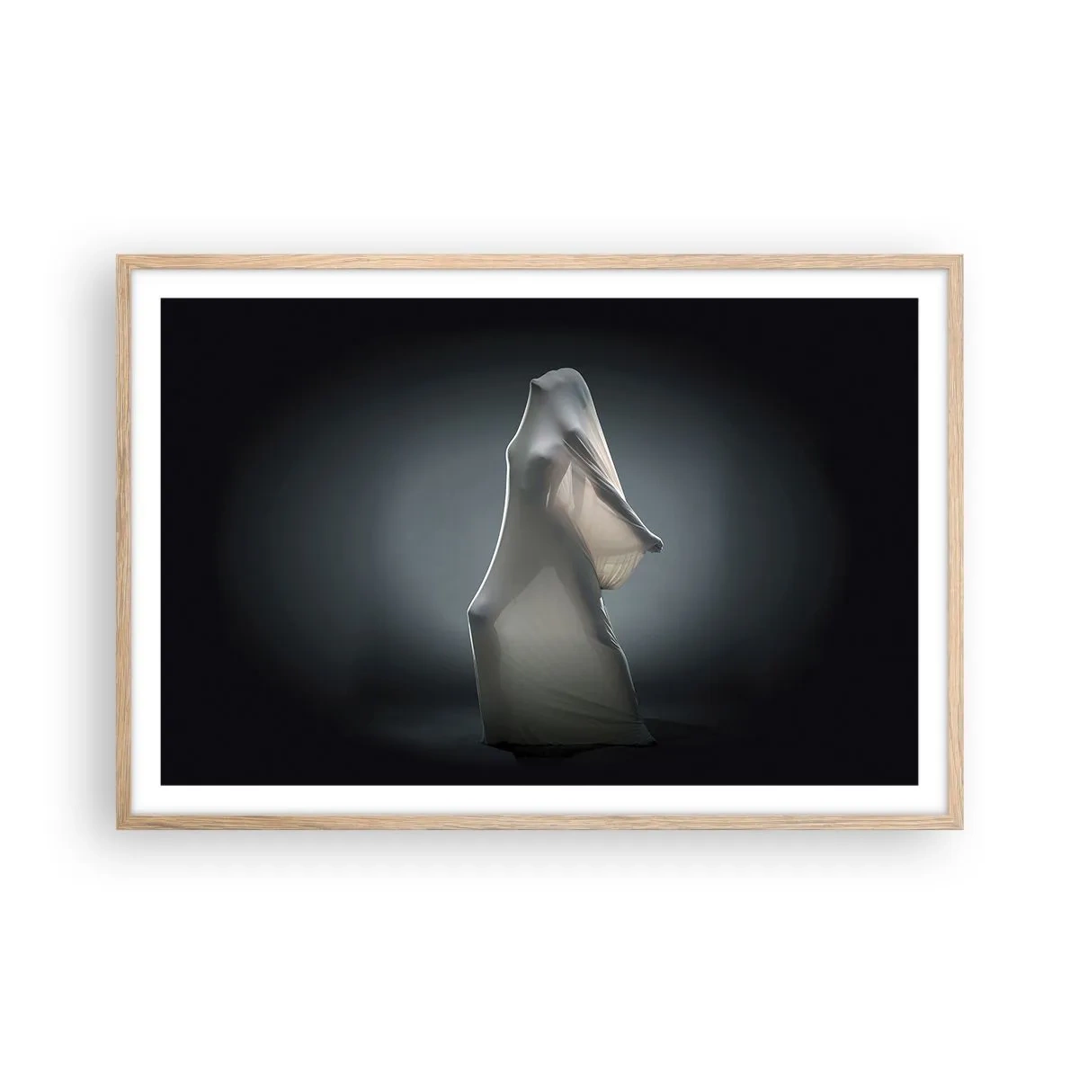 Plakát v rámu světlý dub - Skryté touhy - 91x61 cm