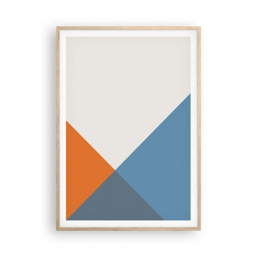 Plakát v rámu světlý dub - Pod úhlem… - 70x100 cm