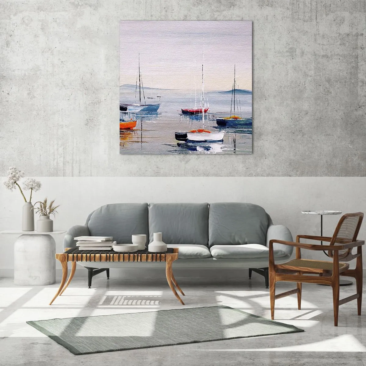 Obraz na skle - Zasloužený odpočinek - 50x50 cm