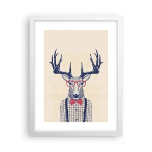 Plakát v bílém rámu - Zábavná extravagance - 30x40 cm