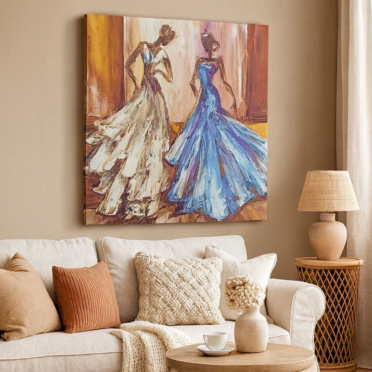 Obraz na plátně - Půvabné duo - 30x30 cm