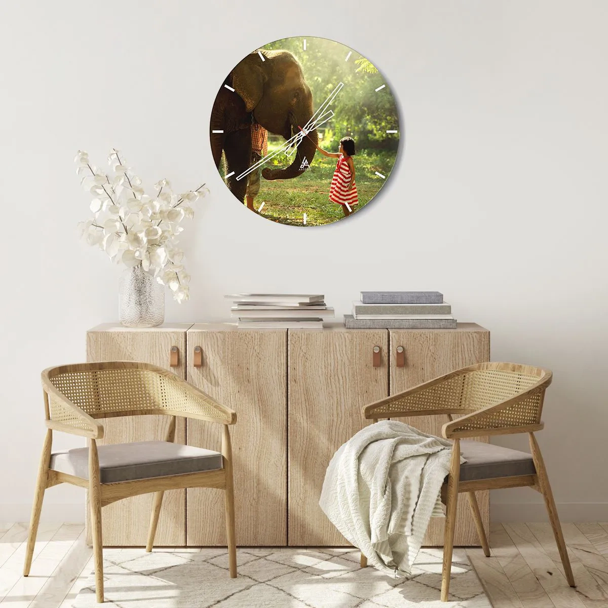 Nástěnné hodiny - Síla přátelství - 40x40 cm