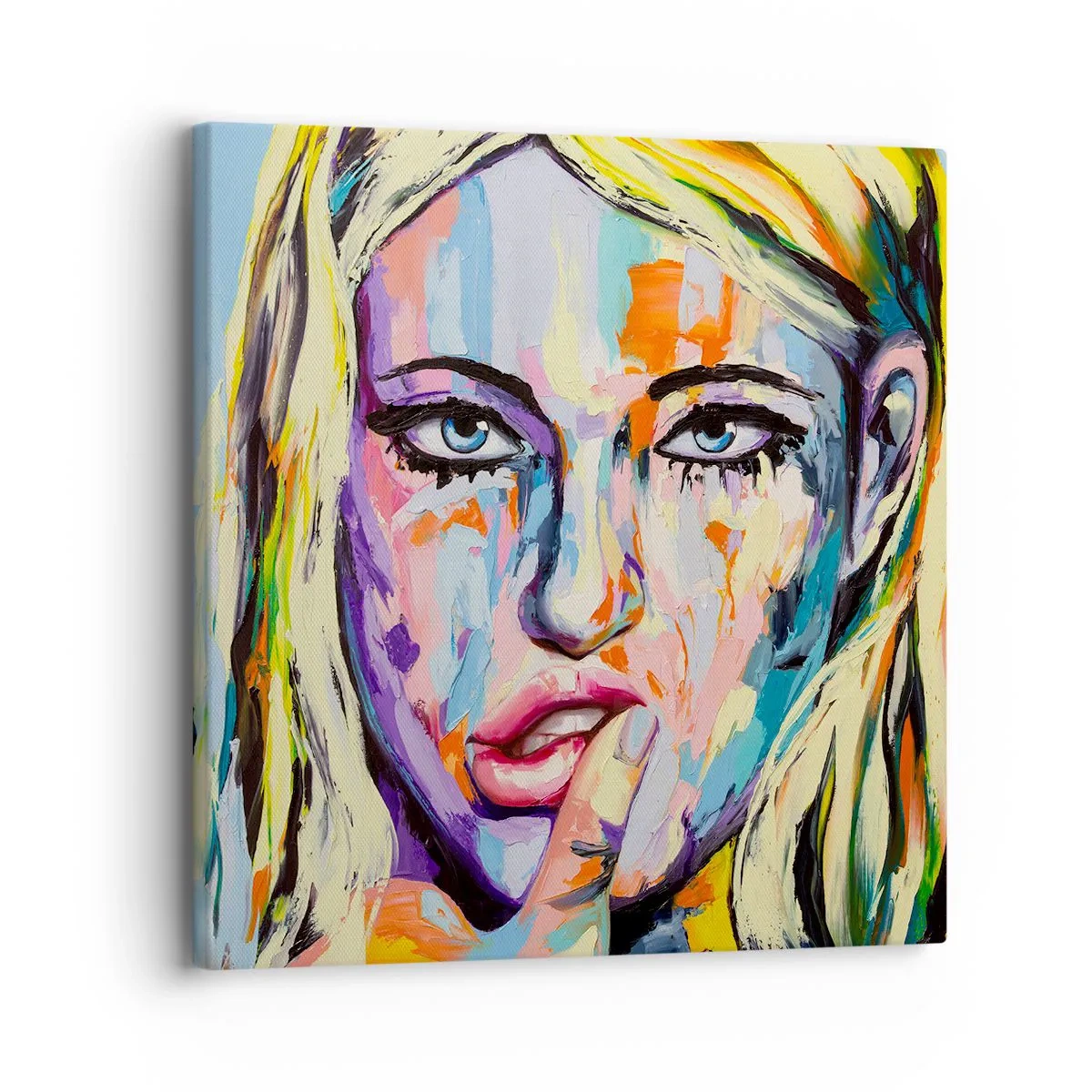 Obraz na plátně - Podívej se jí přímo do očí - 30x30 cm