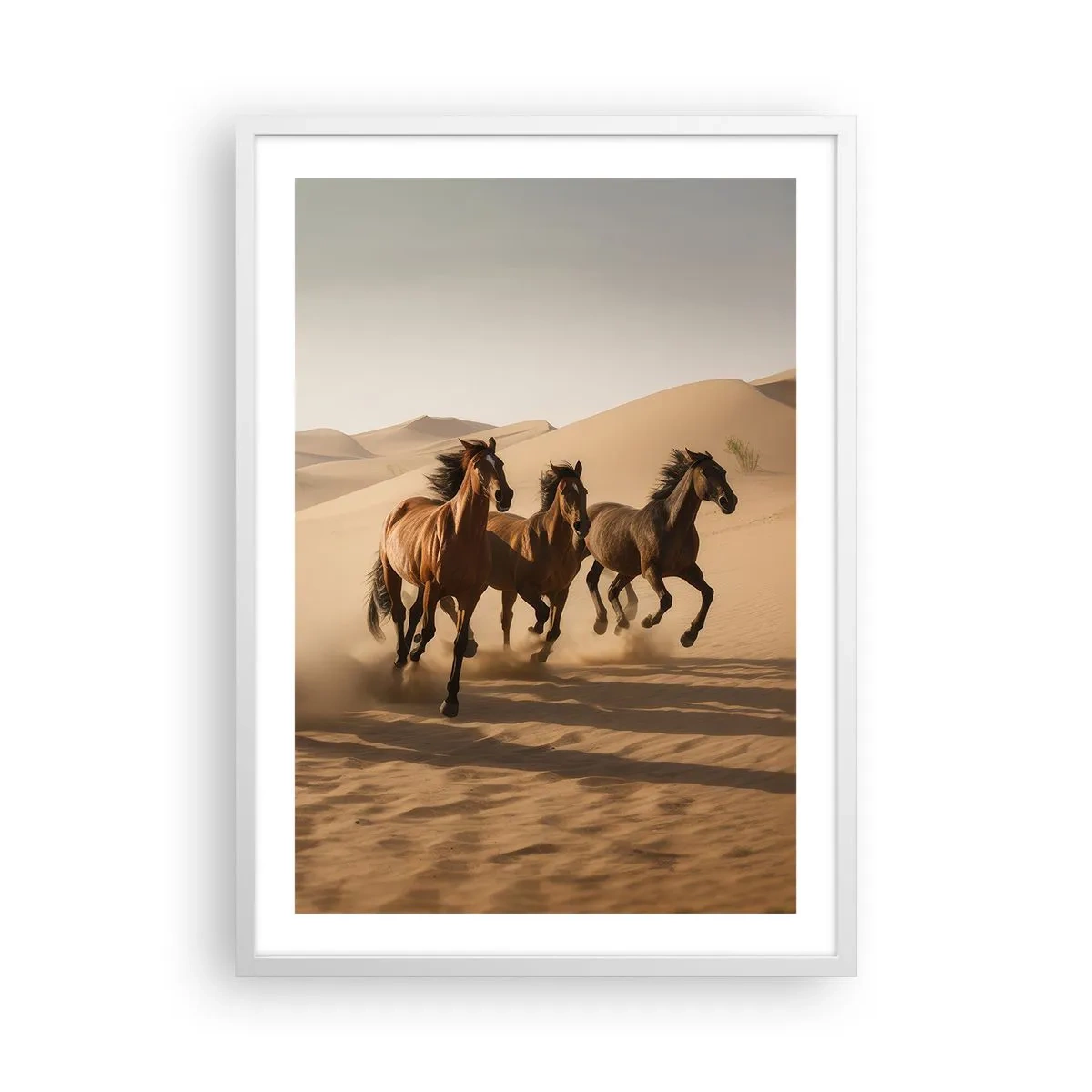 Plakát v bílém rámu - Volné jako vítr - 50x70 cm