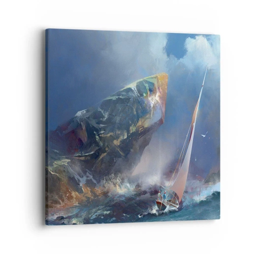 Obraz na plátně - Kdo má odvahu, vyhrává - 40x40 cm