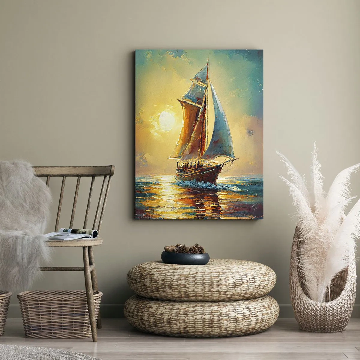 Obraz na plátně - Pod plnými plachtami - 50x70 cm