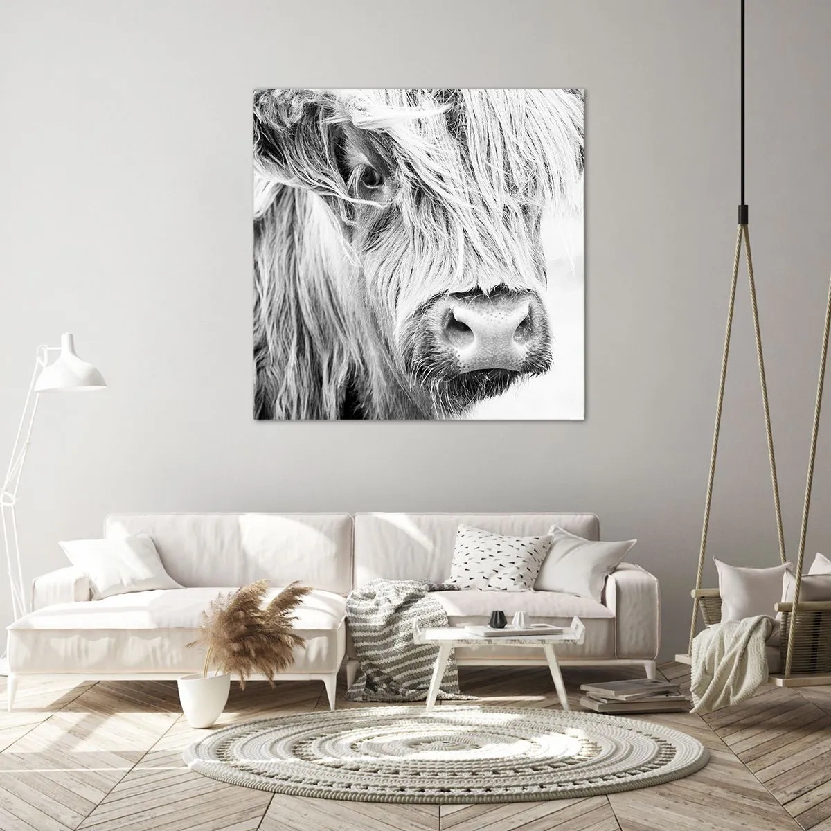 Obraz na plátně - Skotská divokost - 40x40 cm