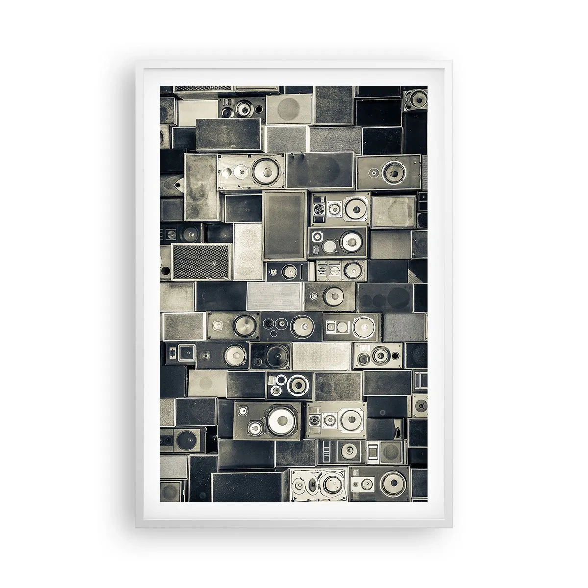 Plakát v bílém rámu - A vše je v pořádku - 61x91 cm