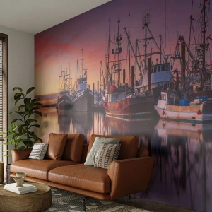 Fototapeta Premium Sand - Před dalším dnem - Rybářský přístav, Lodě, Rybolov - 450x315 cm