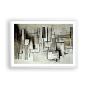 Plakát v bílém rámu - Síla jednoduchosti - 70x50 cm