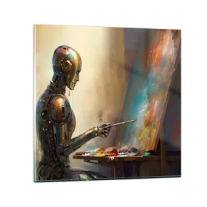 Obraz na skle - Umění budoucnosti - 70x70 cm