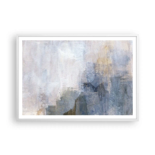 Plakát v bílém rámu - Tóny a akordy barev - 100x70 cm