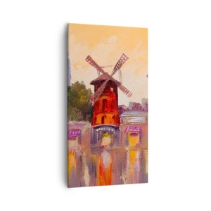 Obraz na plátně - Pařížské ikony – Moulin Rouge - 55x100 cm