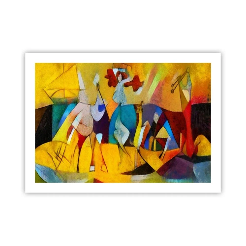 Plakát - Slunce - život - radost - 70x50 cm