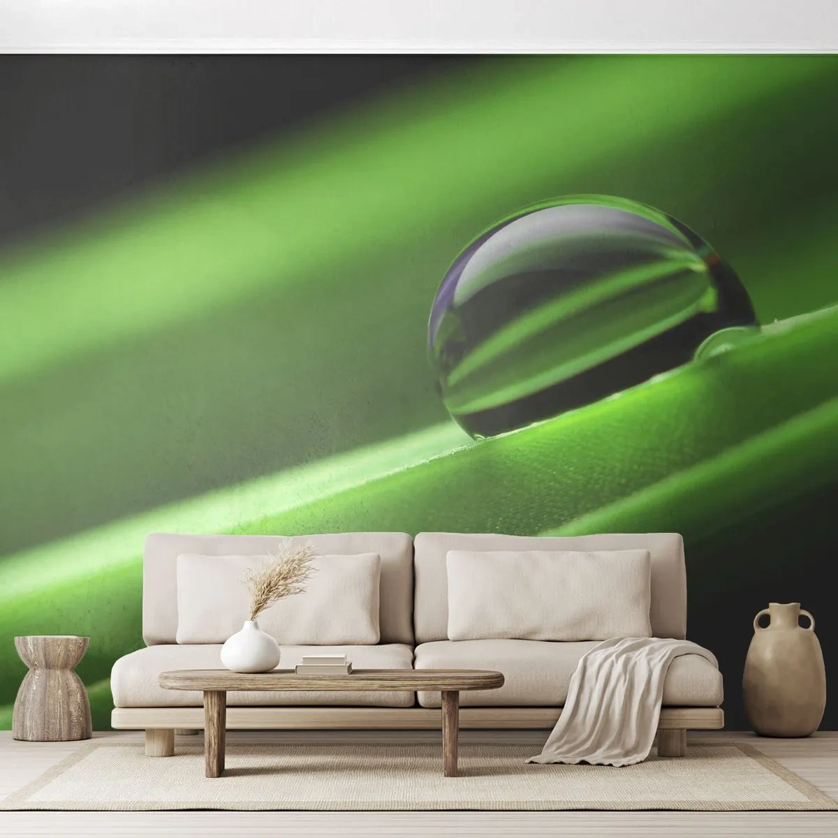 Fototapeta Samolepicí Deluxe Sticker - Život z blízka - Abstrakce, Grafika, Kapka vody - 250x175 cm