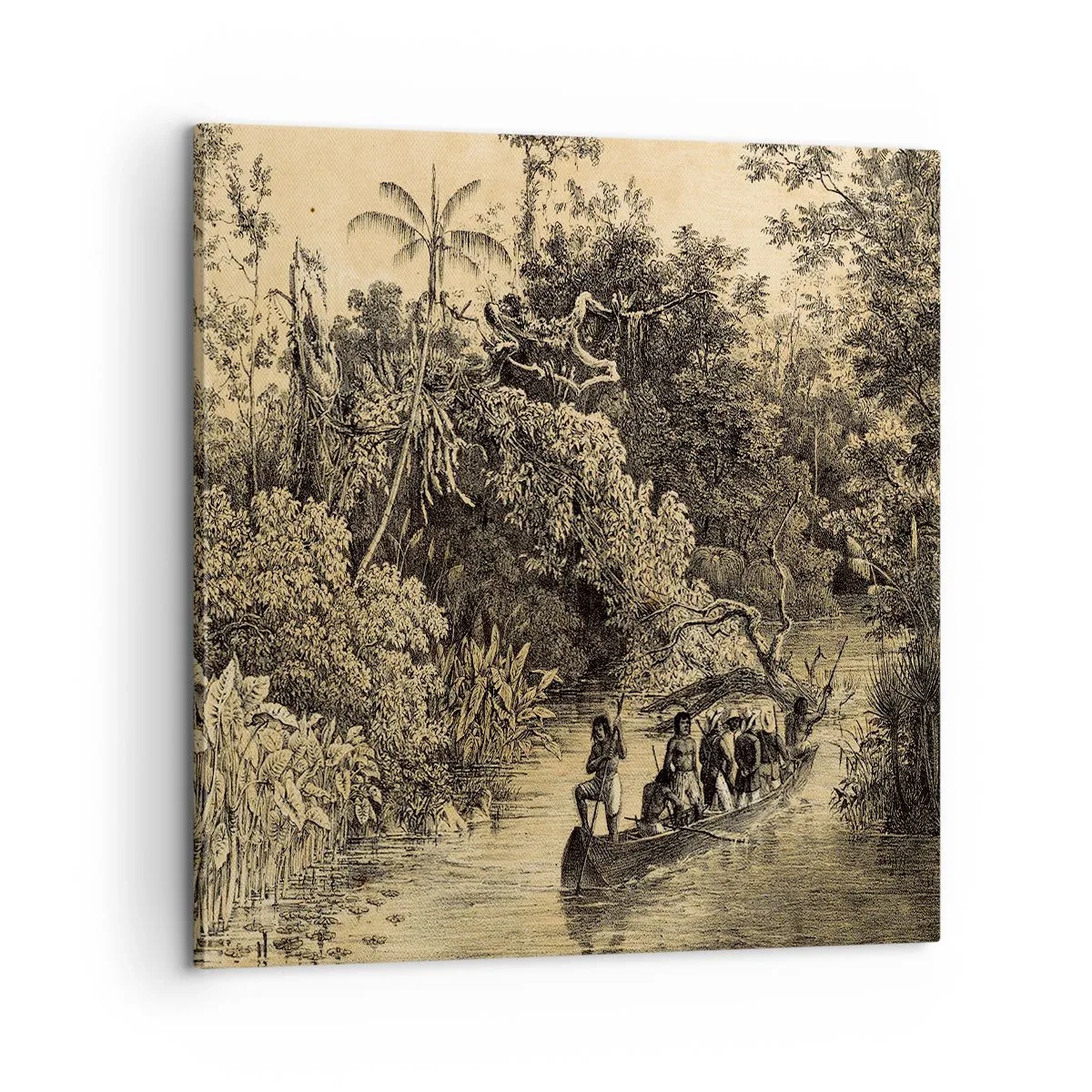 Obraz na plátně - Výlet ke zdroji - 60x60 cm