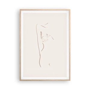 Plakát v rámu světlý dub - Tvar touhy - 70x100 cm