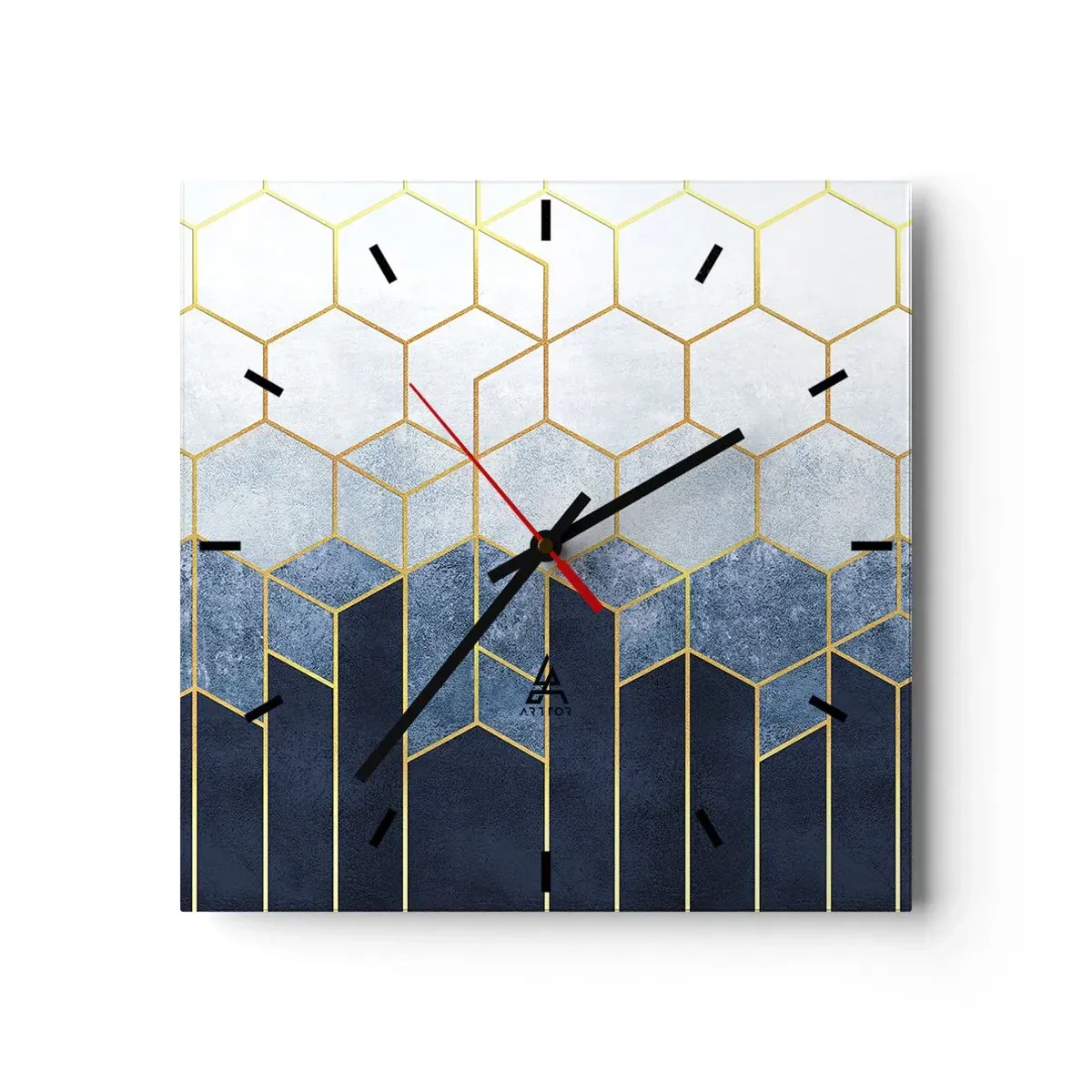 Nástěnné hodiny - Kompozice v synkopickém rytmu - 30x30 cm