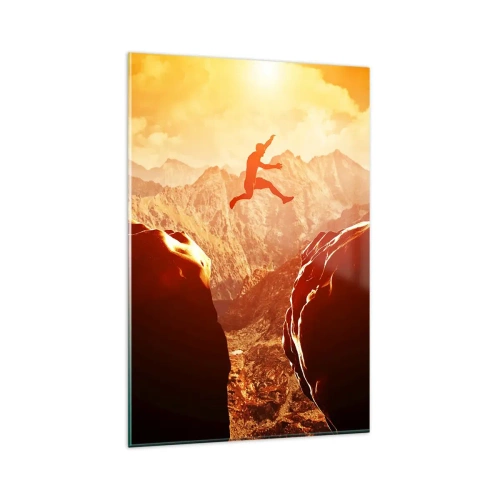 Obraz na skle - Překročením hranic - 80x120 cm