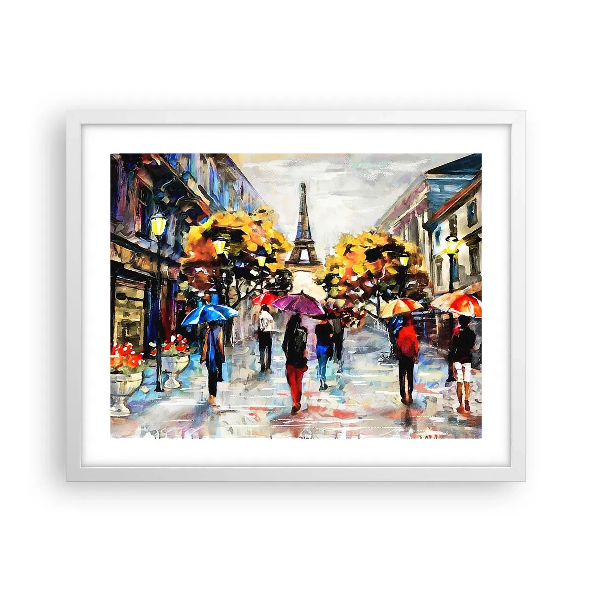 Plakát v bílém rámu - Na podzim zvlášť krásný - 50x40 cm