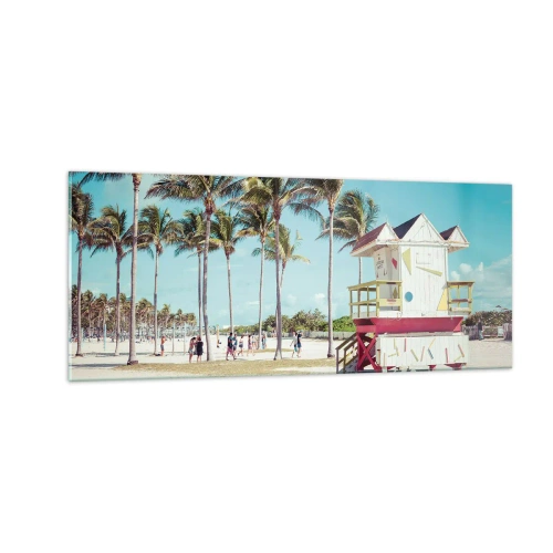 Obraz na skle - Čeká tě krásný den - 100x40 cm