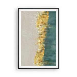 Plakát v černém rámu - Zlatá hranice - 61x91 cm