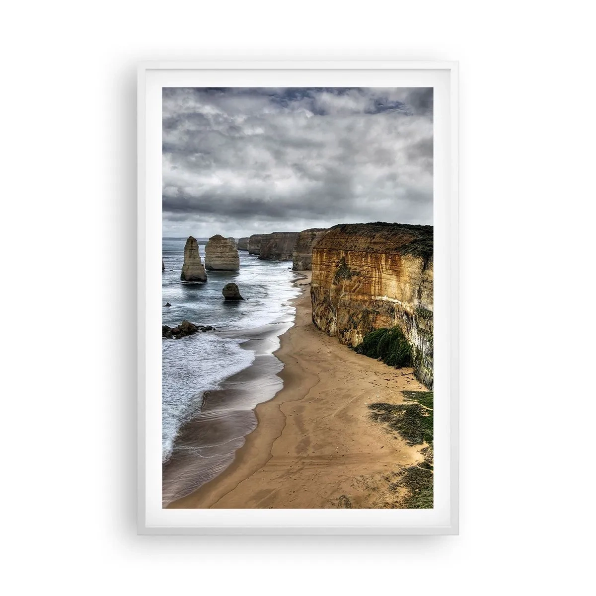 Plakát v bílém rámu - Drsná krása - 61x91 cm