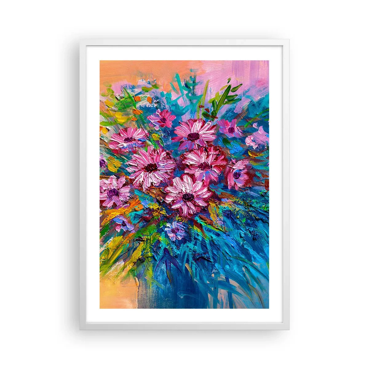 Plakát v bílém rámu - Energie života - 50x70 cm