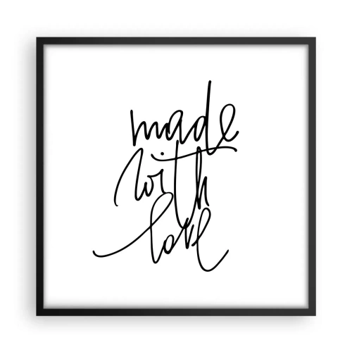 Plakát v černém rámu - Nejlepší značka - 50x50 cm