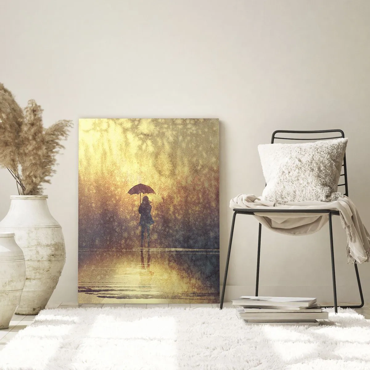 Obraz na skle - Cítím, že se na mě někdo dívá - 50x70 cm