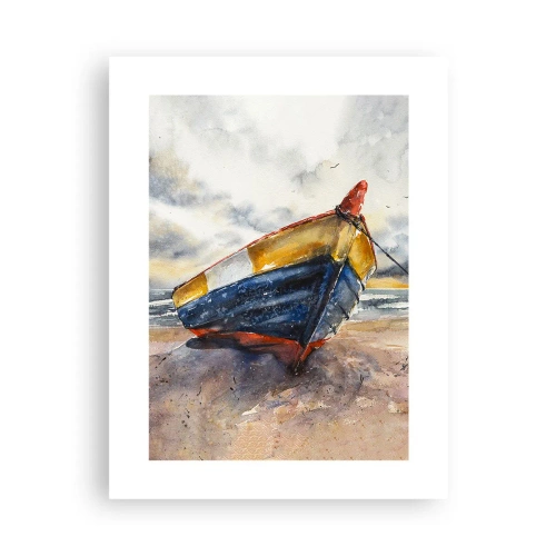 Plakát - Odpočinek na břehu - 30x40 cm