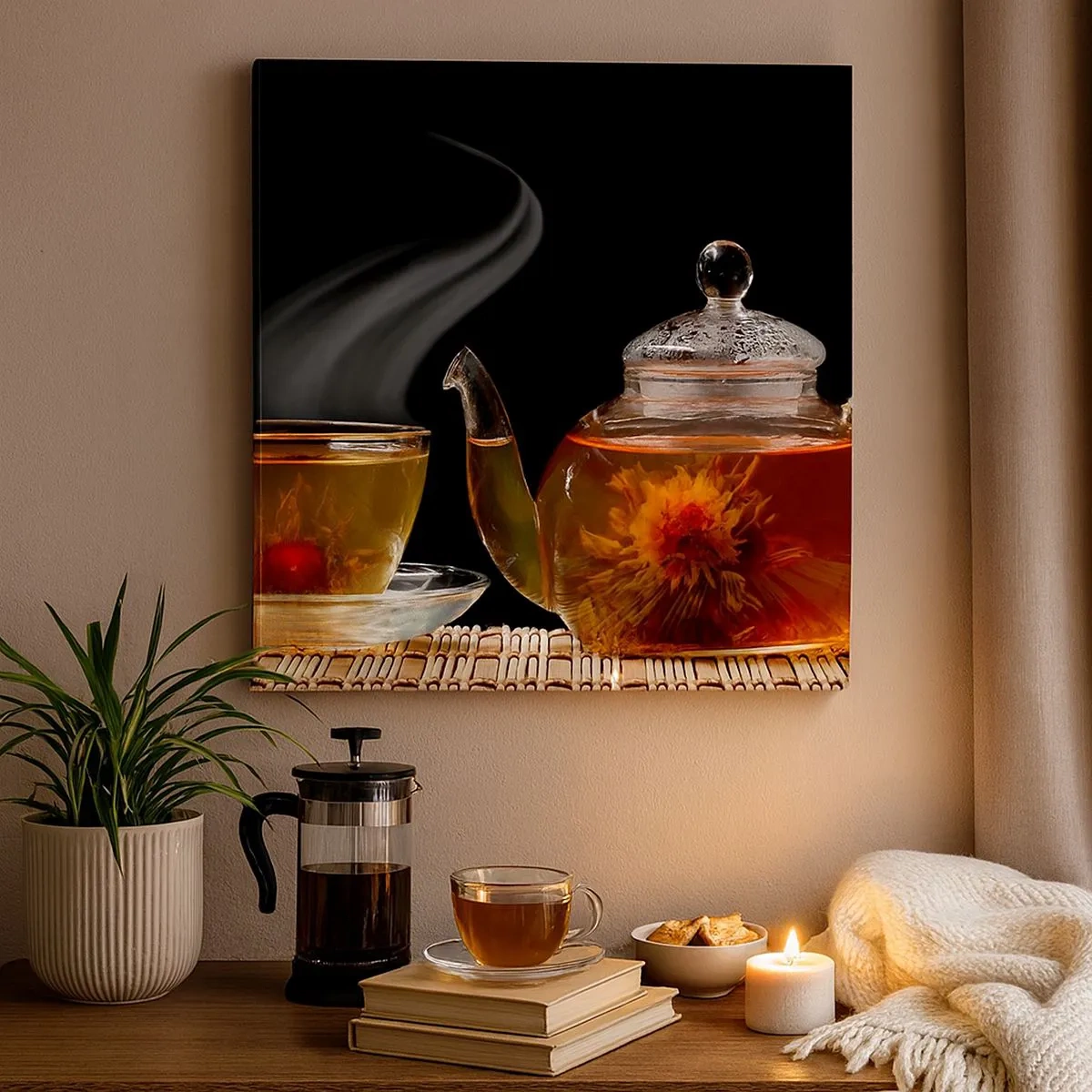 Obraz na plátně - Magie a umění vaření čaje - 30x30 cm