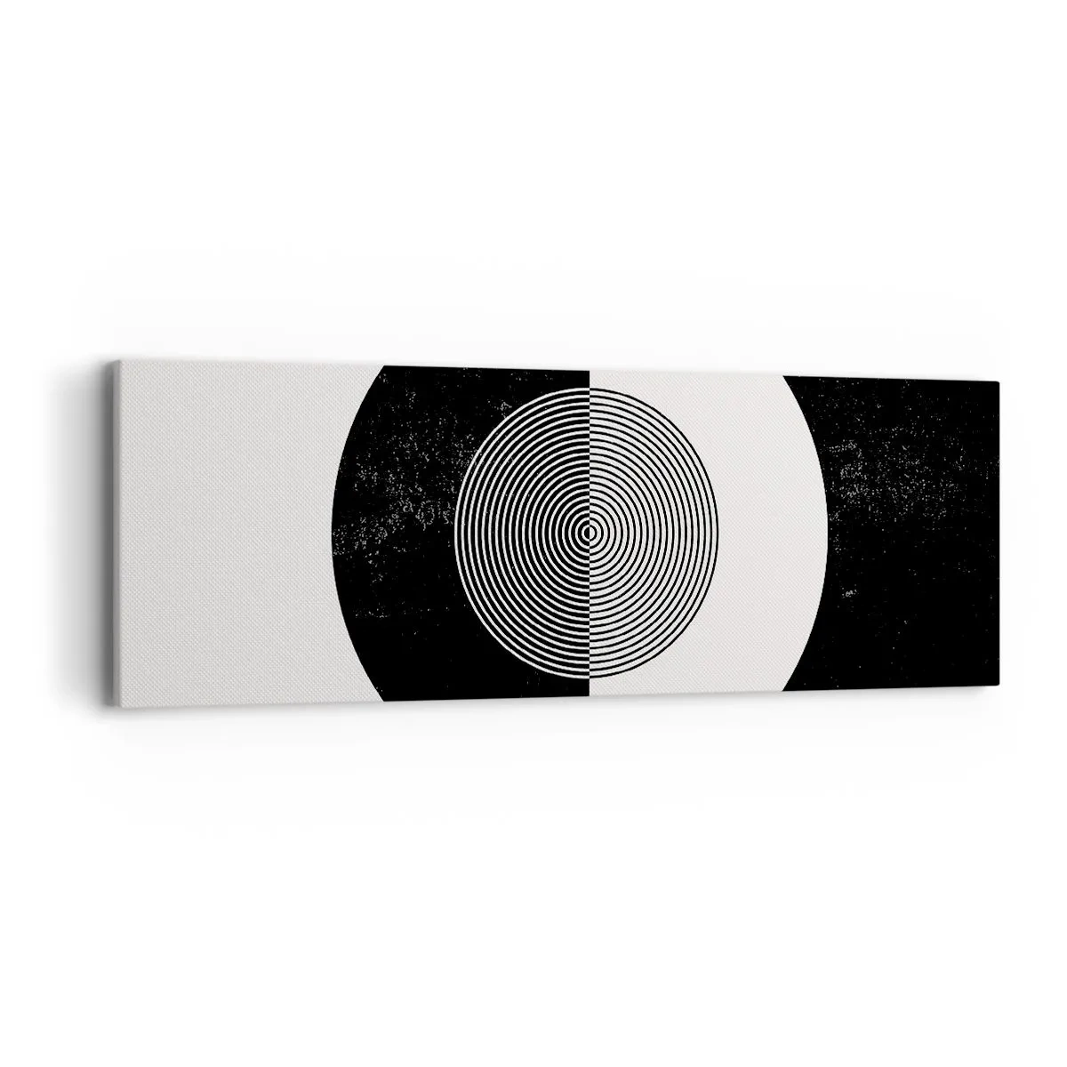 Obraz na plátně - Harmonie v černé a bílé - 90x30 cm