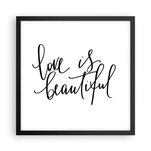 Plakát v černém rámu - Přečti a zopakuj - 40x40 cm