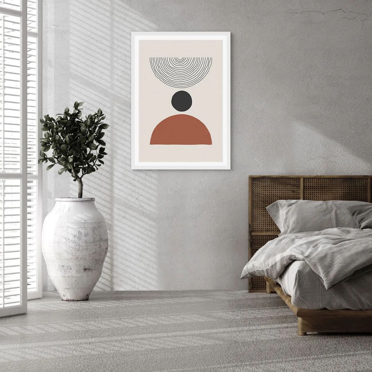 Plakát v bílém rámu - V centru pozornosti - 50x70 cm