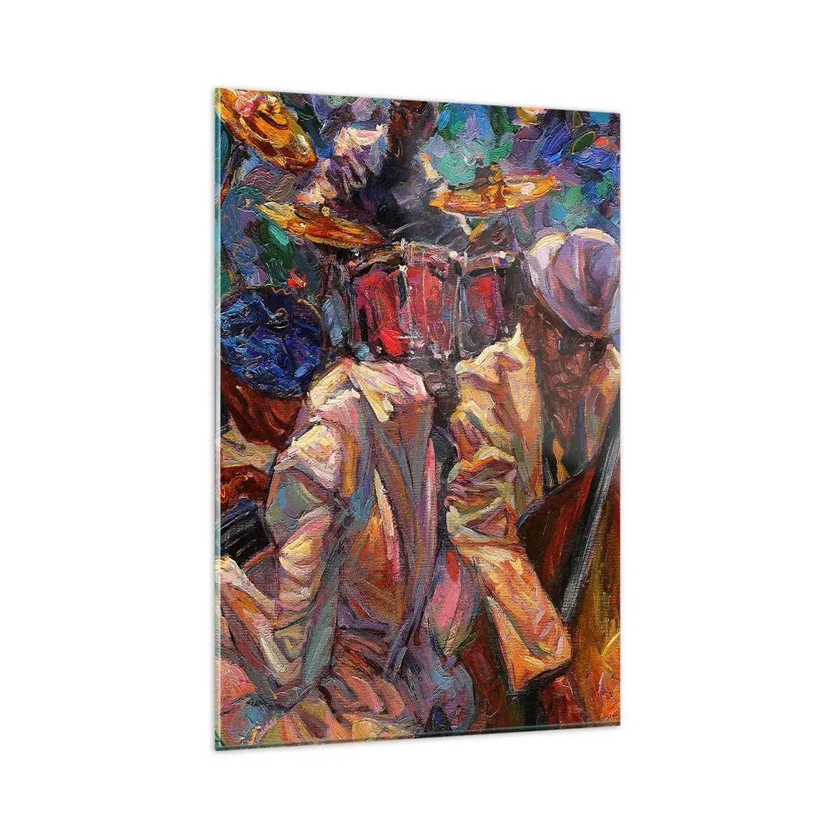 Obraz na skle - V jednom rytmu - 80x120 cm