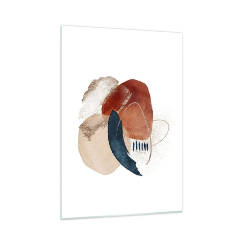 Obraz na skle - Oválná kompozice - 50x70 cm