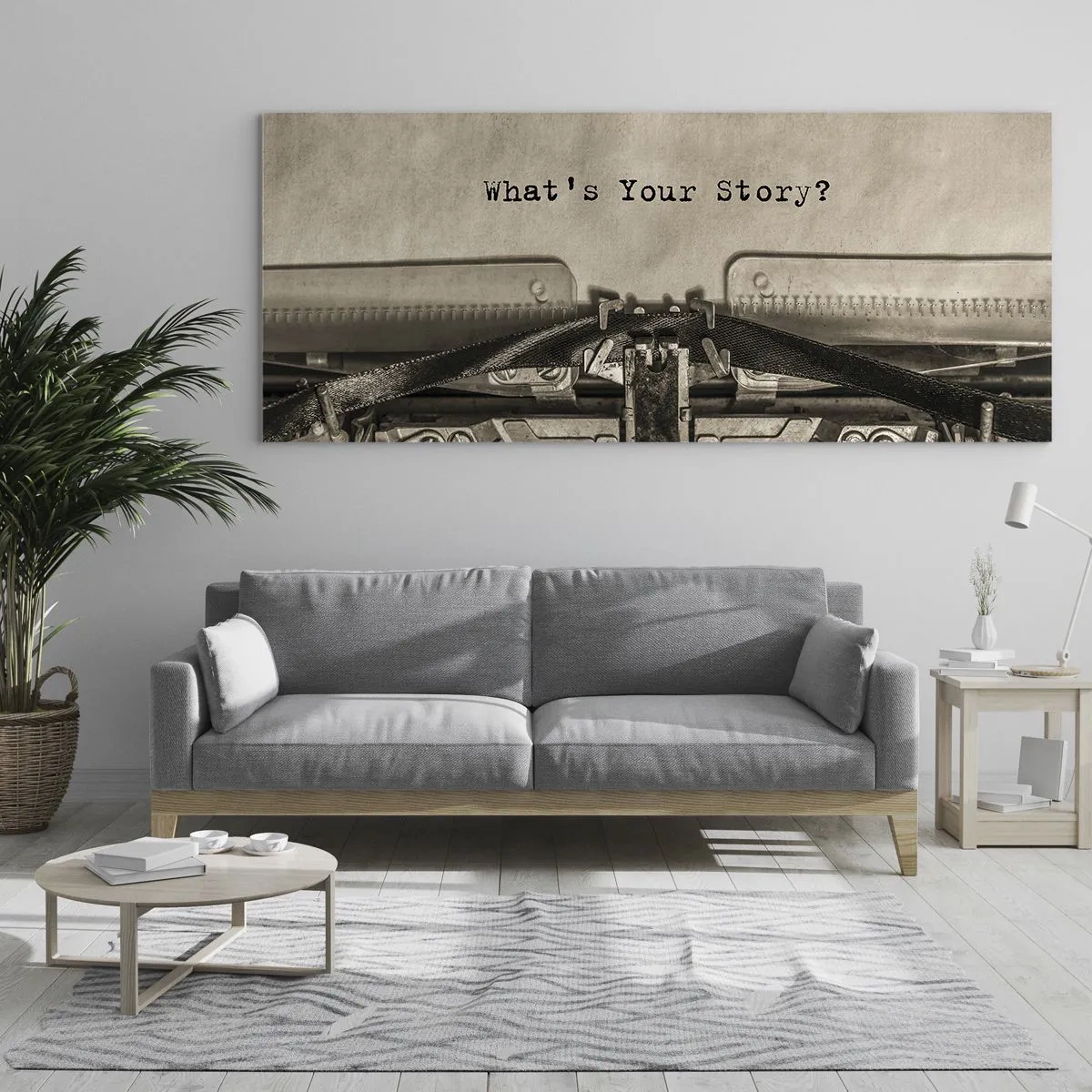 Obraz na skle - Pověz mi - 90x30 cm