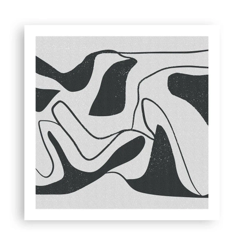 Plakát - Abstraktní hra v labyrintu - 60x60 cm