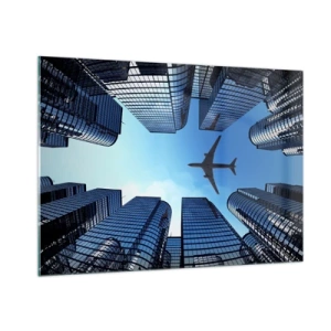 Obraz na skle - Pohled ze skleněné rokle - 100x70 cm