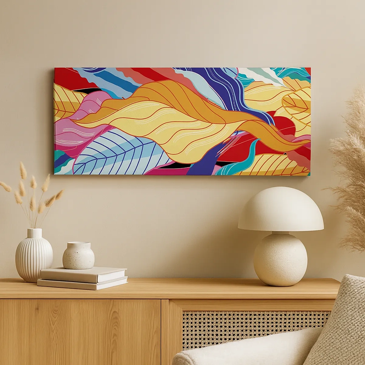 Obraz na plátně - Barevný nepořádek - 30x30 cm