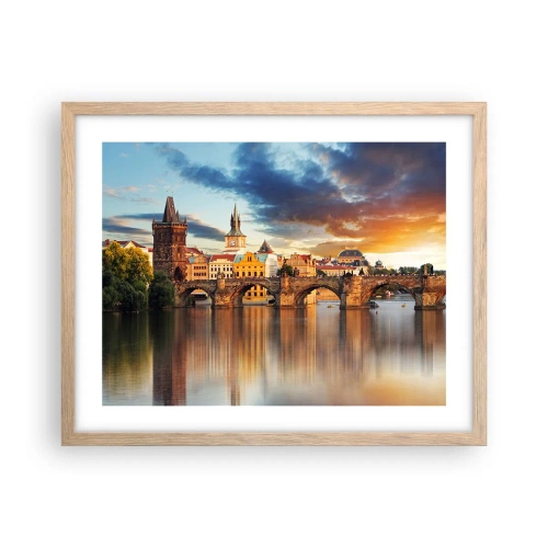 Plakát v rámu světlý dub - Krásná od pradávna - 50x40 cm