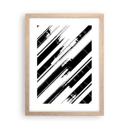 Plakát v rámu světlý dub - Intenzivní a dynamická kompozice - 30x40 cm