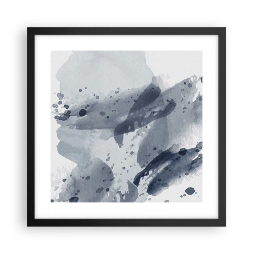 Plakát v černém rámu - Studie o povaze vody - 40x40 cm