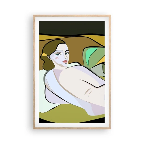 Plakát v rámu světlý dub - Intimní portrét - 61x91 cm