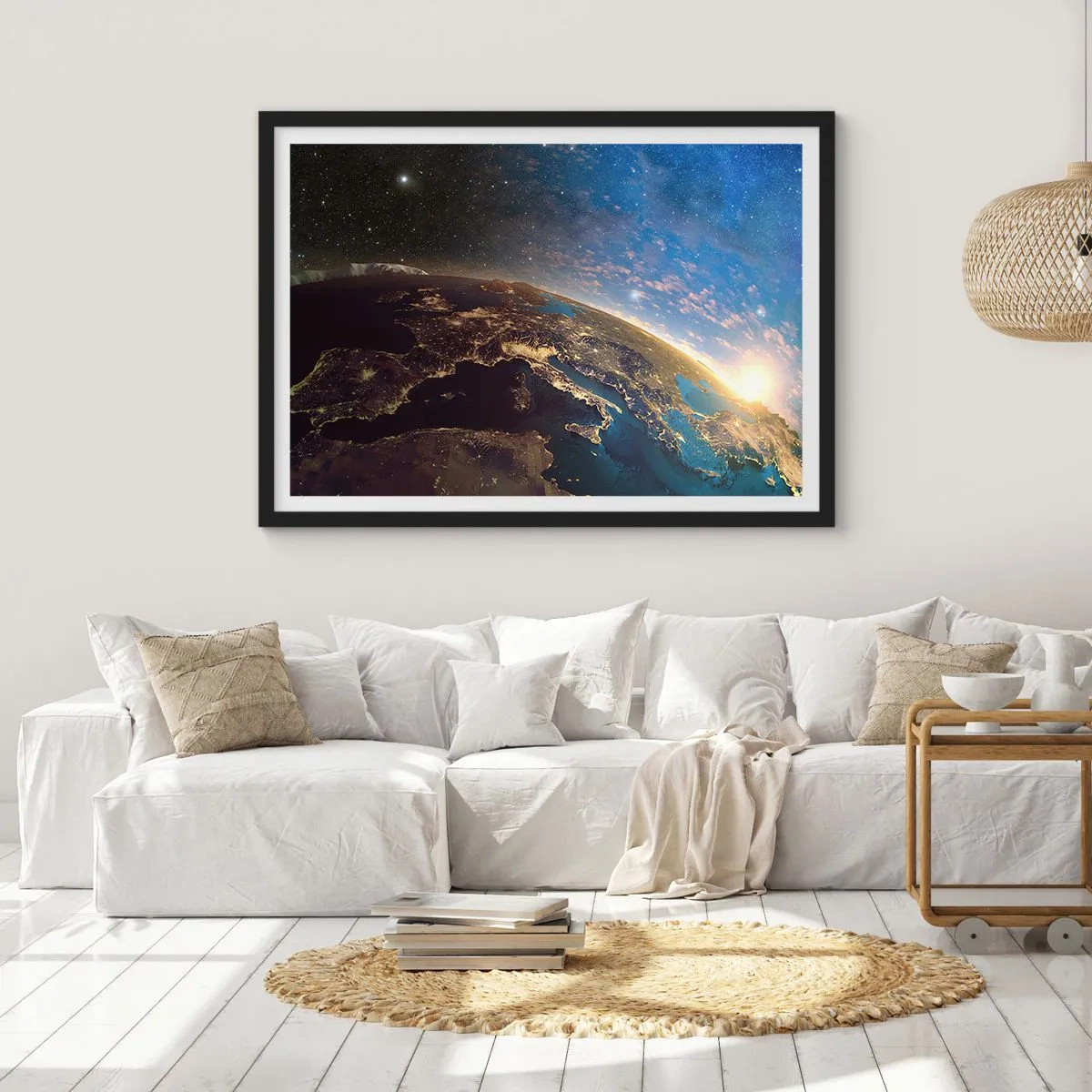 Plakát v černém rámu - Podívejme se na sebe s odstupem - 50x40 cm