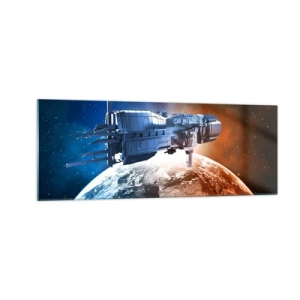 Obraz na skle - Pozorný pozorovatel - 140x50 cm