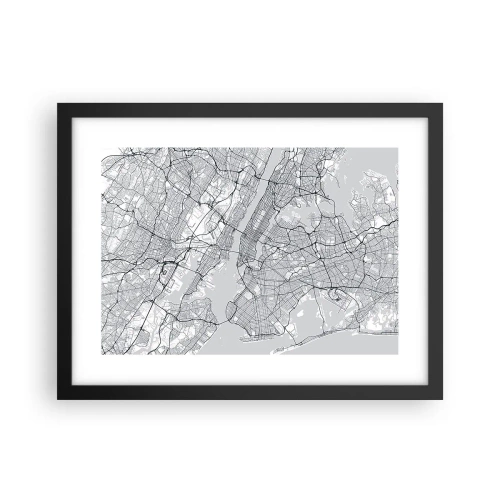 Plakát v černém rámu - Anatomie metropole - 40x30 cm